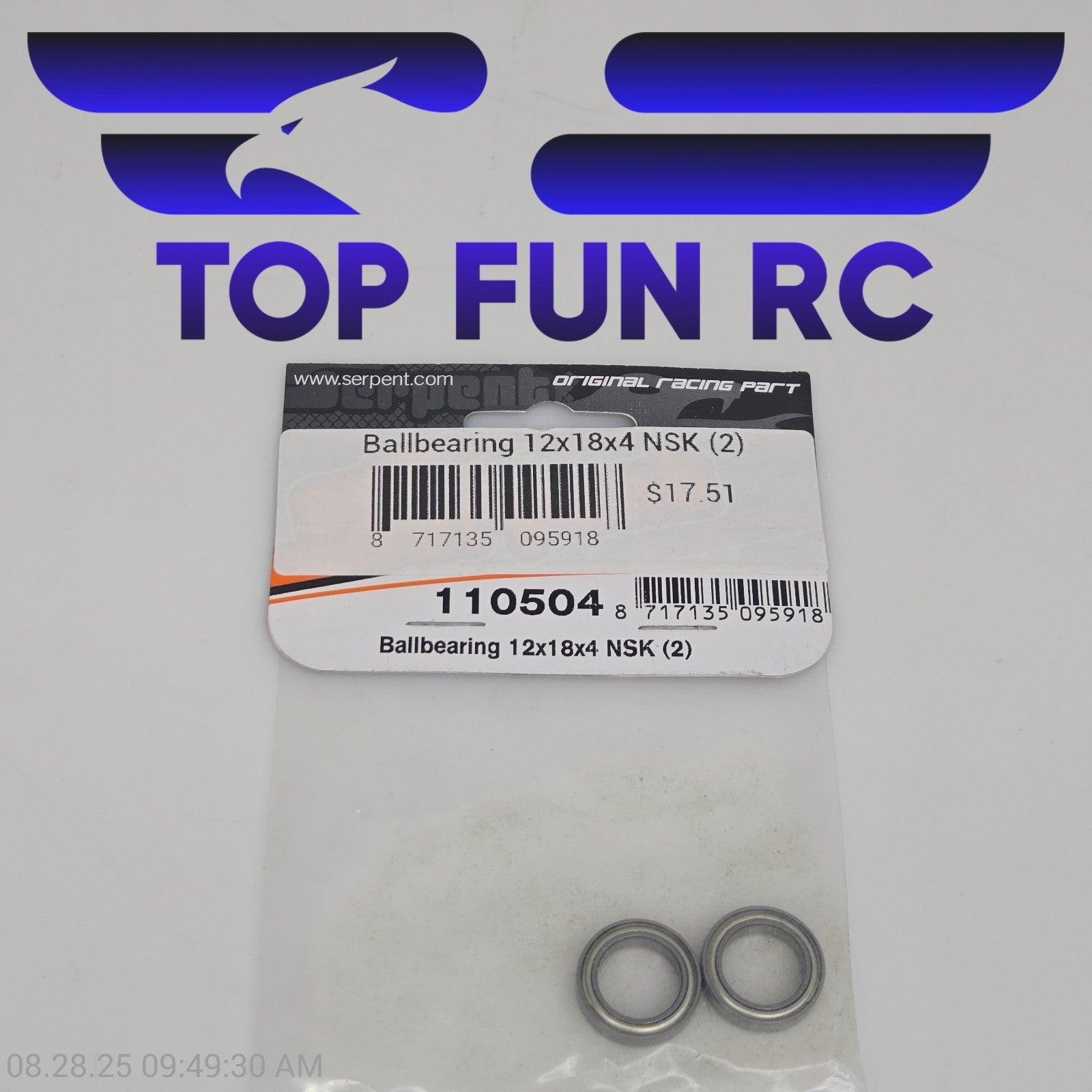 Serpent RC 110504 Ball Bearing 12x18x4 NSK (2)