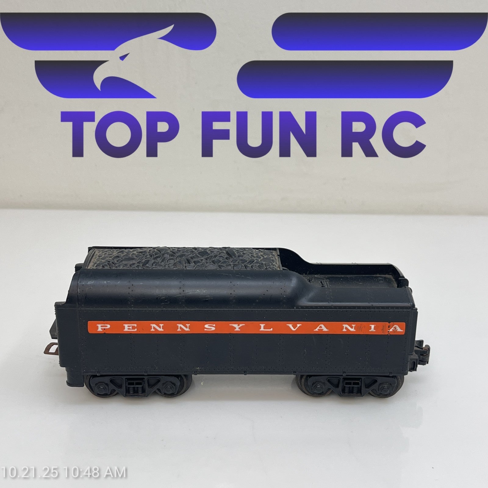 Lionel O-Gauge Postwar Pennsylvania Orange Stripe Coal Tender Car
