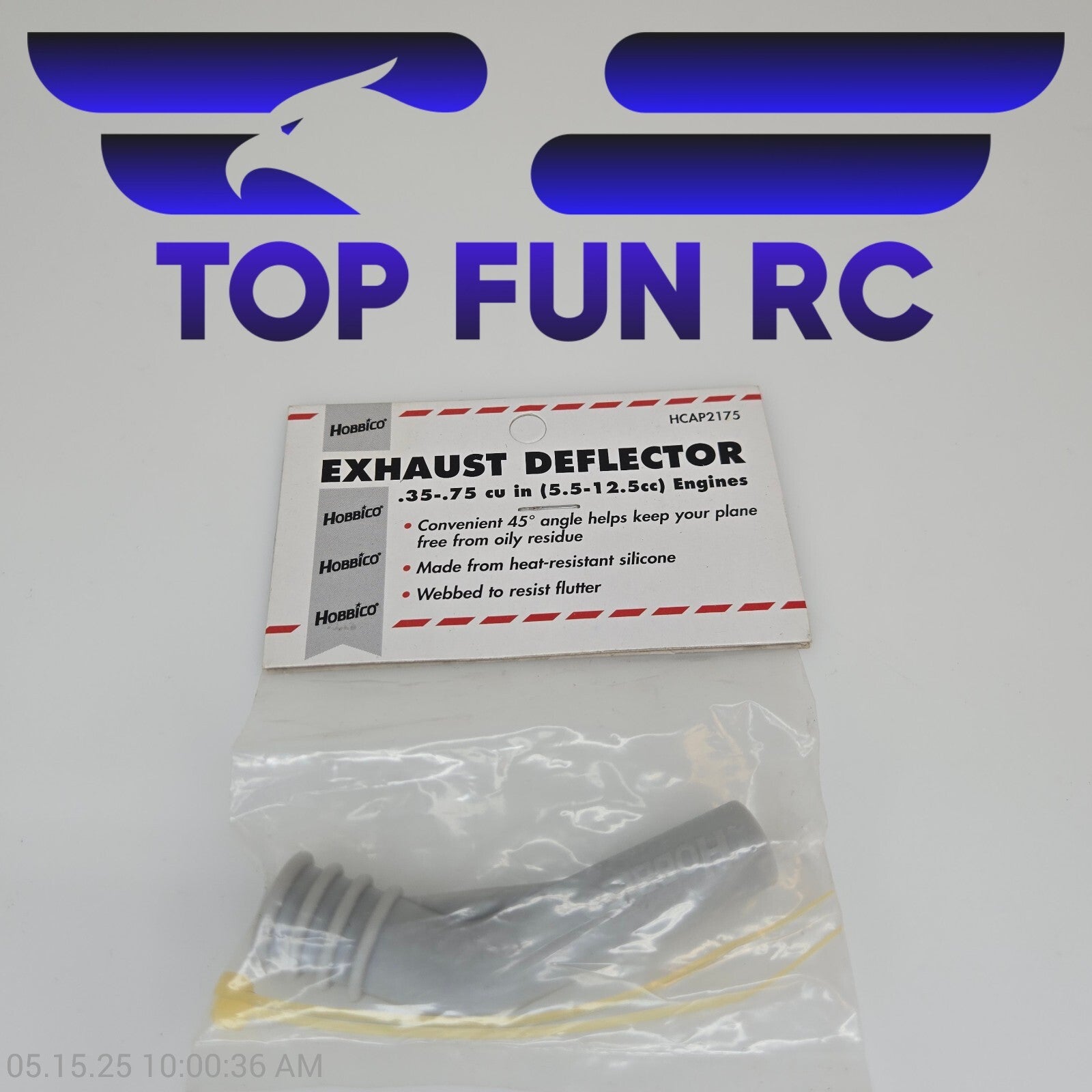 Hobbico RC HCAP2175 Exhaust Deflector .35-.75 Cubic Inch Engines