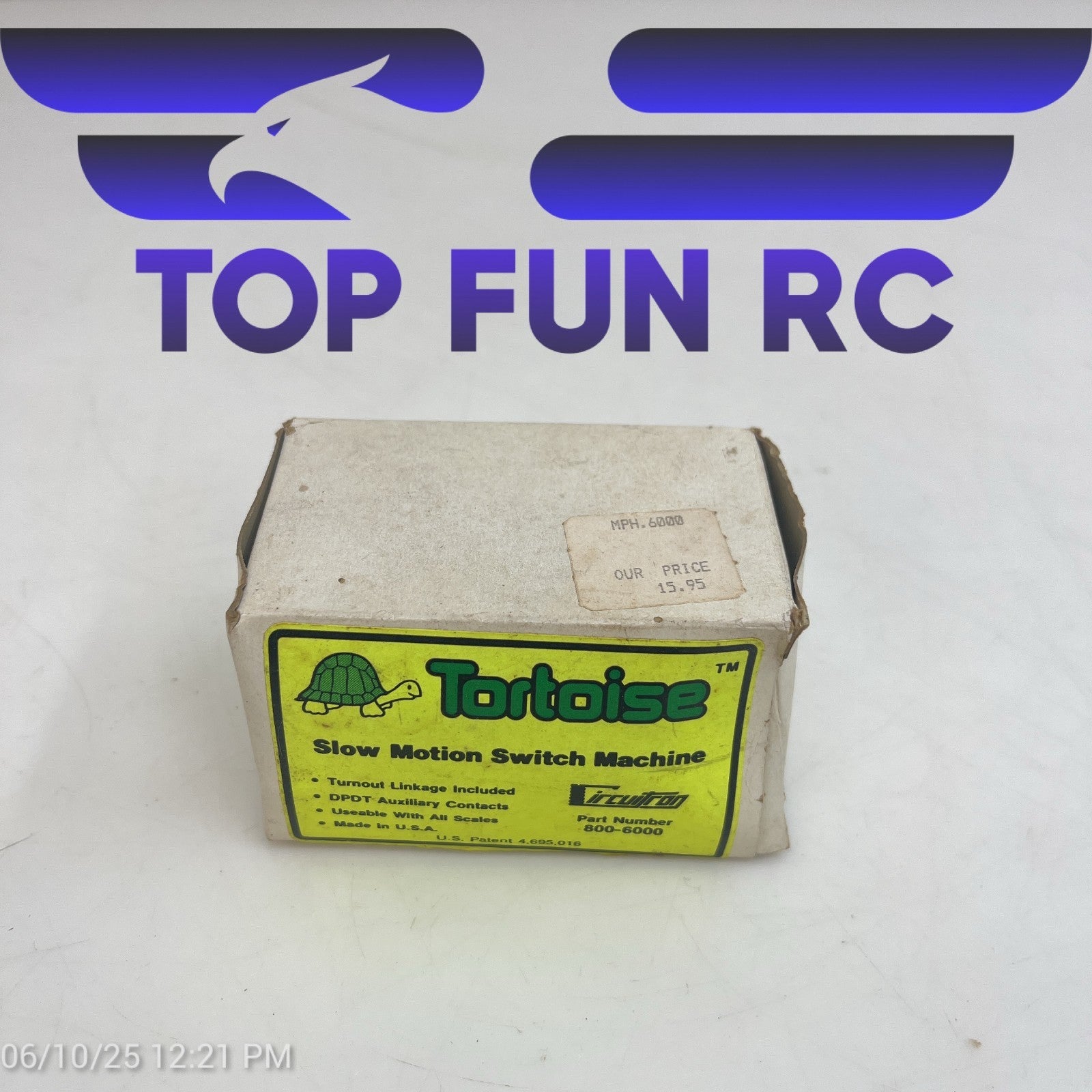 Model Power Tortoise Slow Motion Switch Machine 800-6000