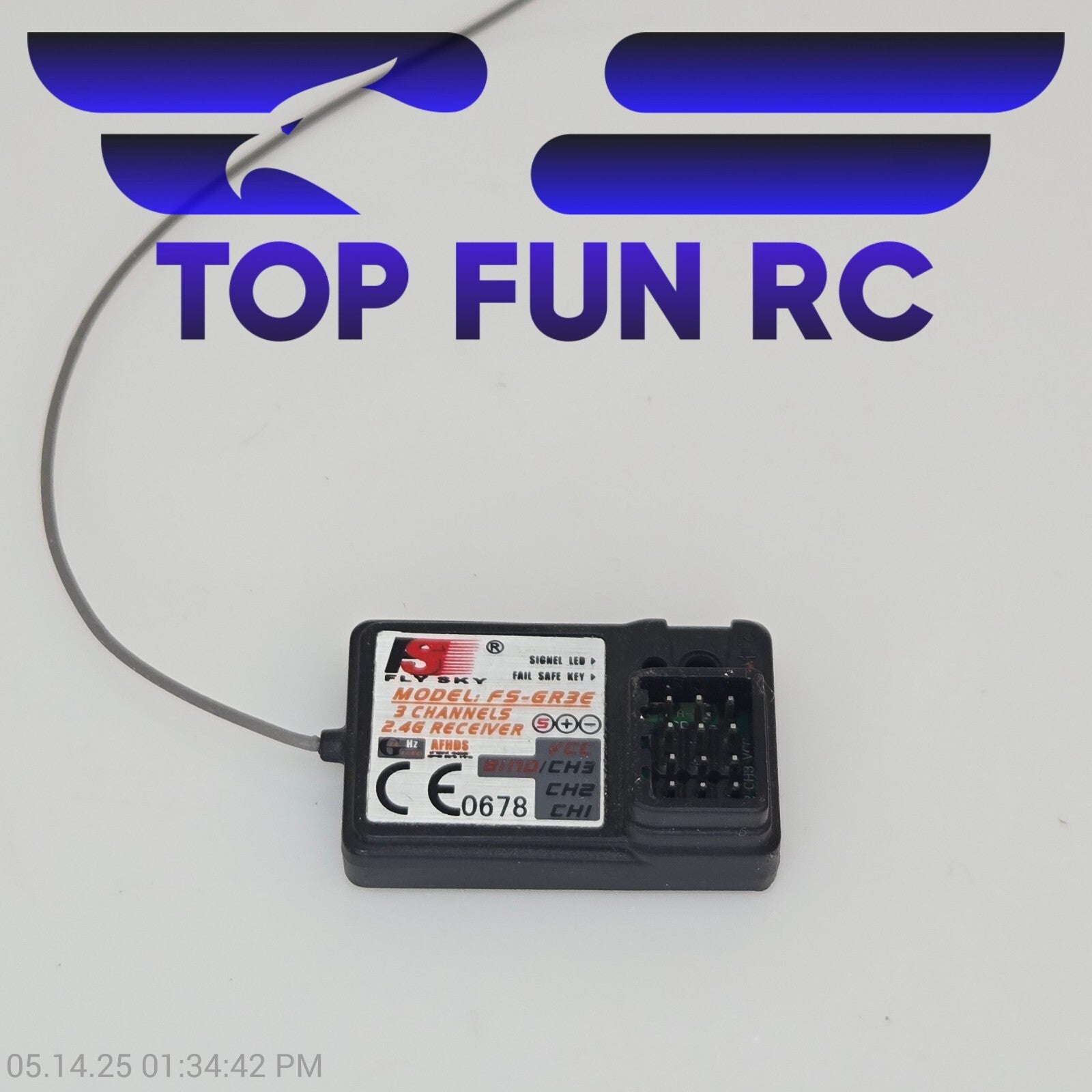 Flysky RC FS-6R3E, 3-Channel, 2.4G Receiver