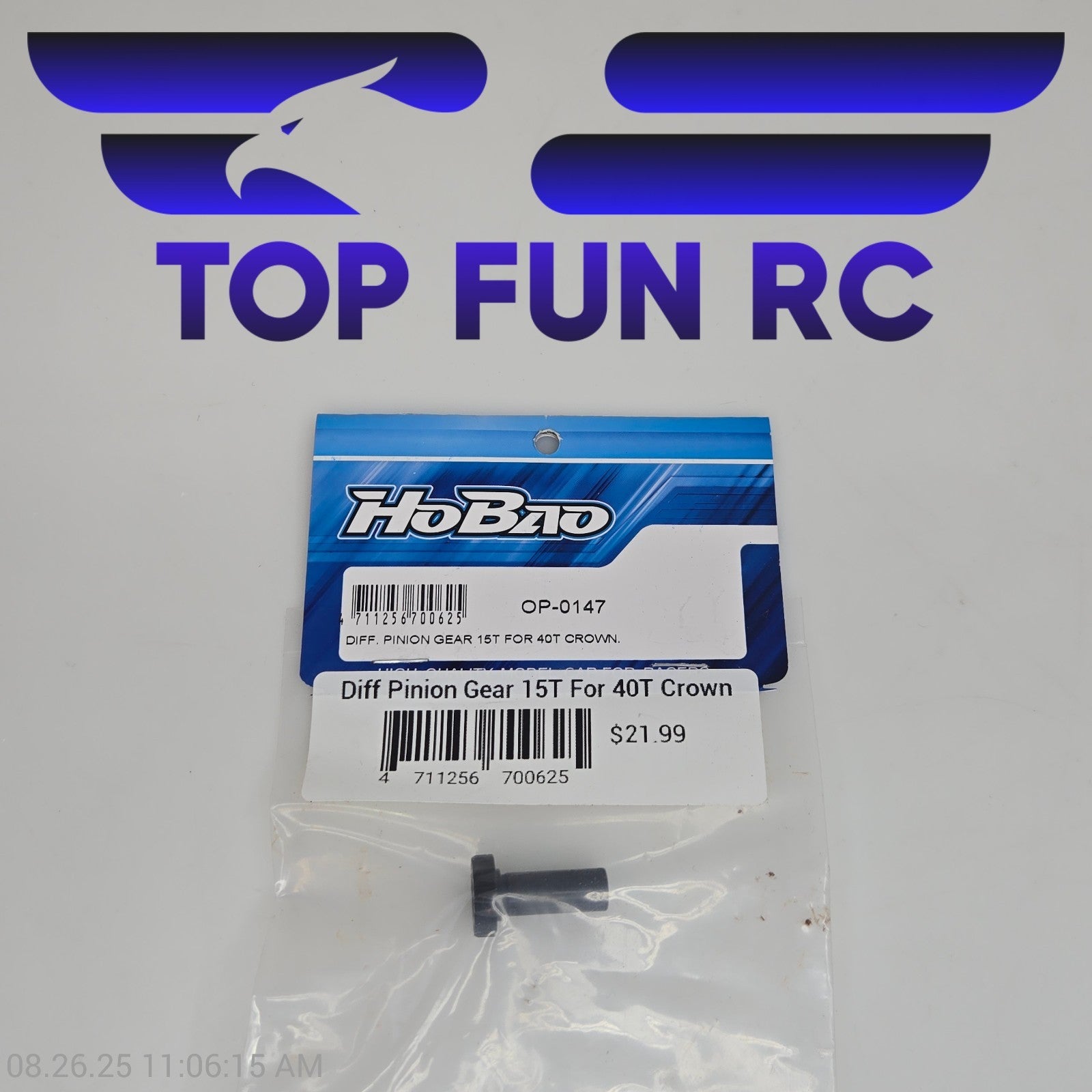 HoBao OP-0147 Differential Pinion Gear 15T For 40T Crown
