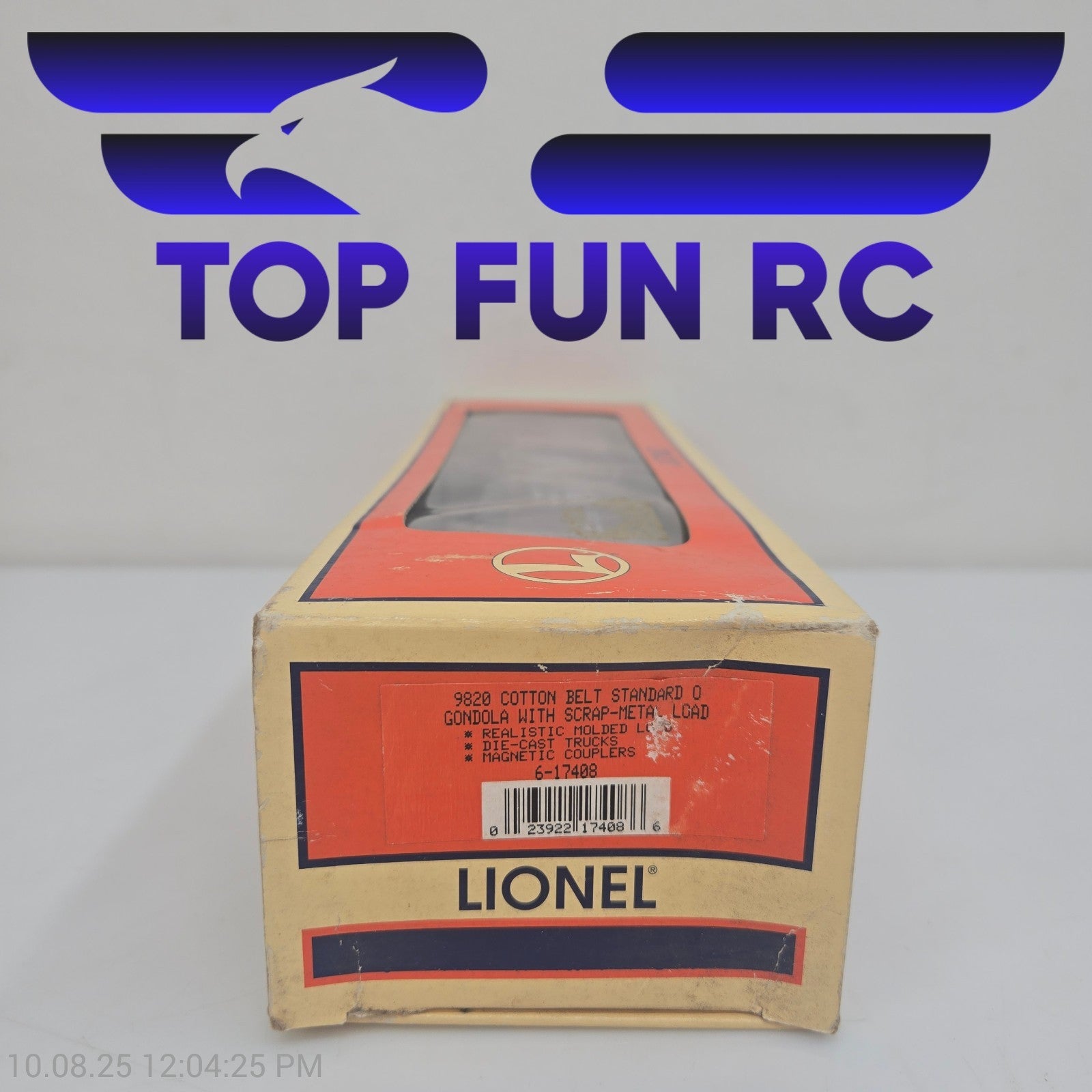 Lionel O-Gauge 6-17408 9820 Cotton Belt Gondola w/ Scrap Metal Load