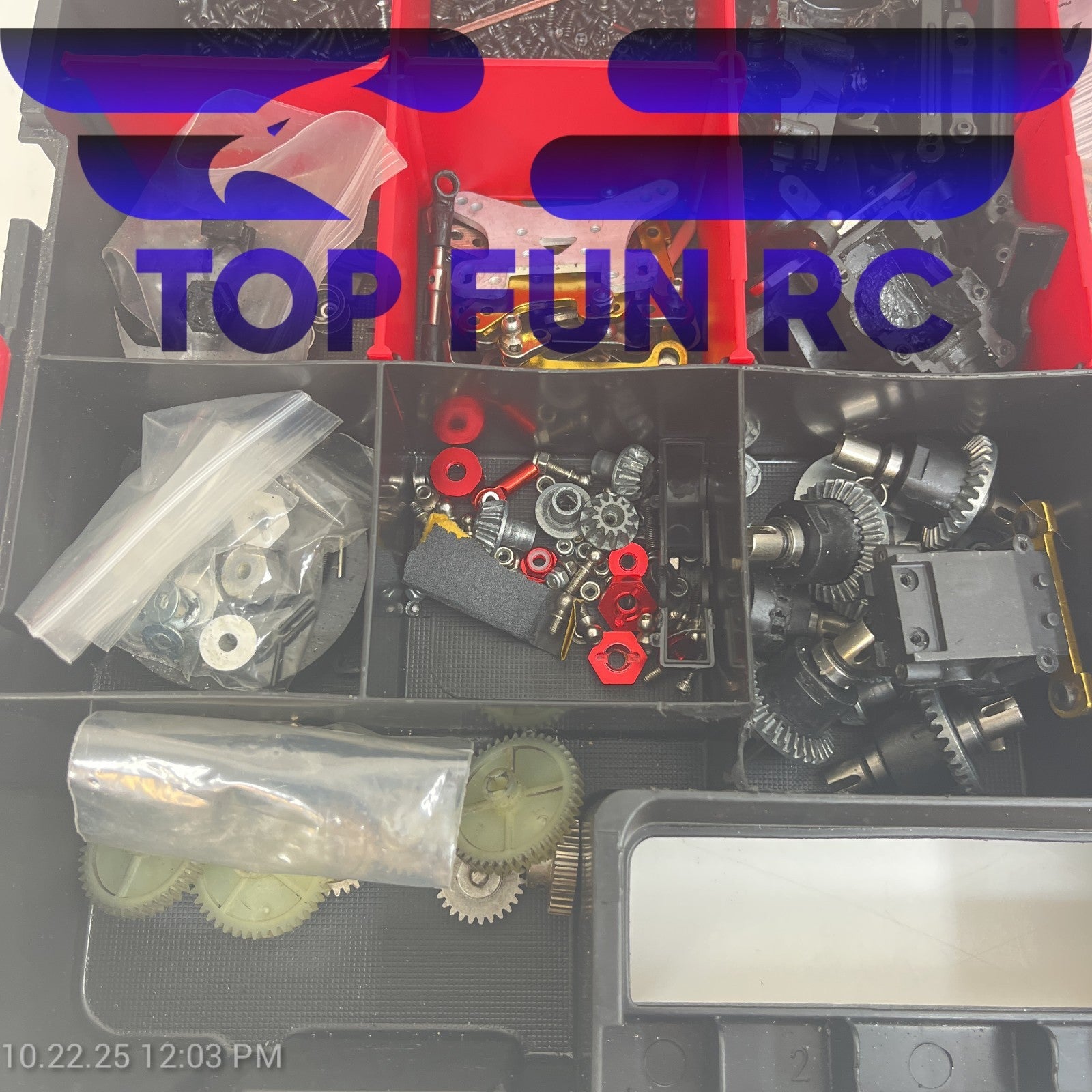 RC Assorted Rear Differential Gears, Shock Bodies, Turnbuckles & Various Screws