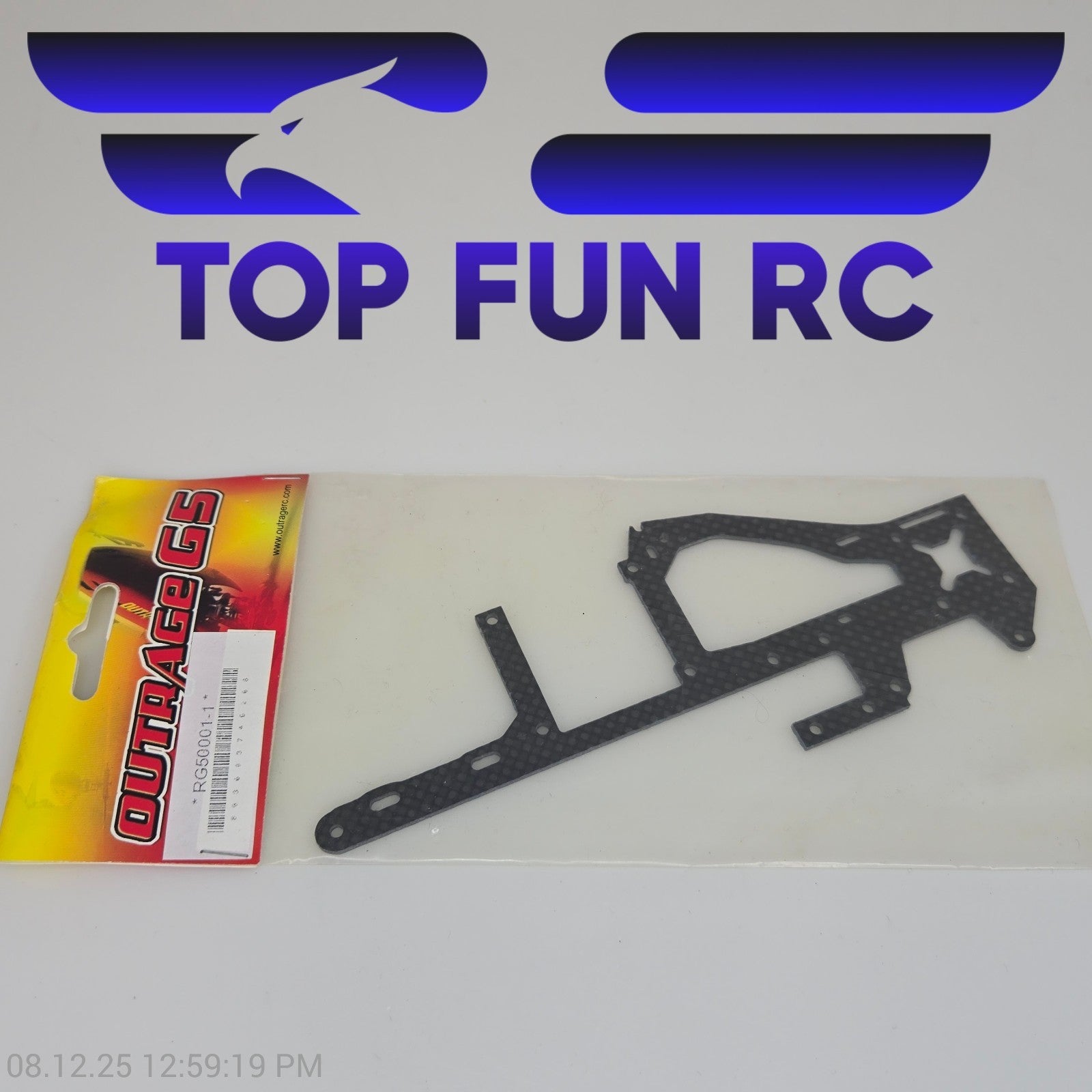 Outrage RG50001-1 Carbon Fiber Side Frame Top For G5 Helicopter
