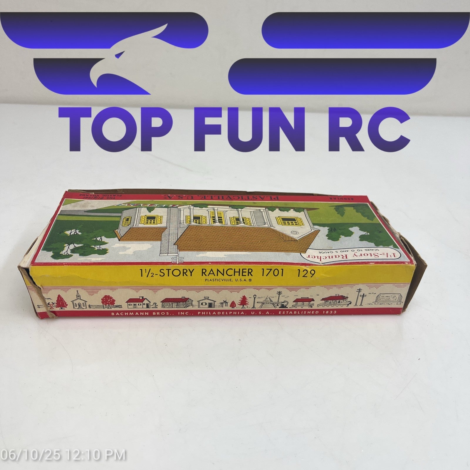 Plasticville  1 1/2-Story Rancher 1701  129 w/ Original Box