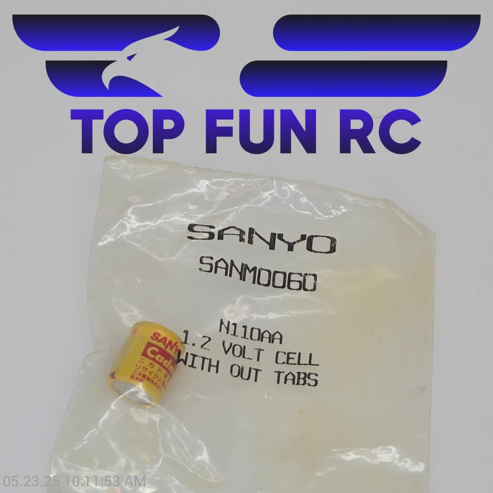Sanyo RC SANM0060 1.2V Cell w/ Out Tabs