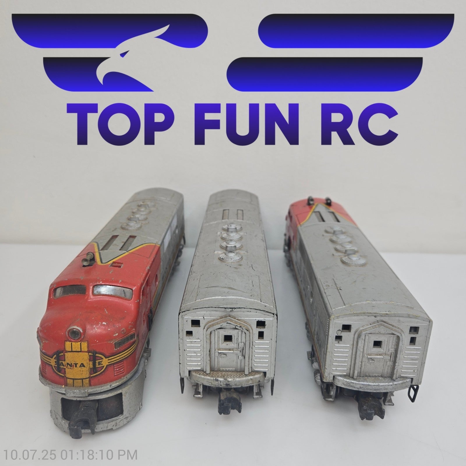 Lionel Vintage 2343 ABA Units 50-52 Pwr A Twin Magnatraction Motors, DMY A and B