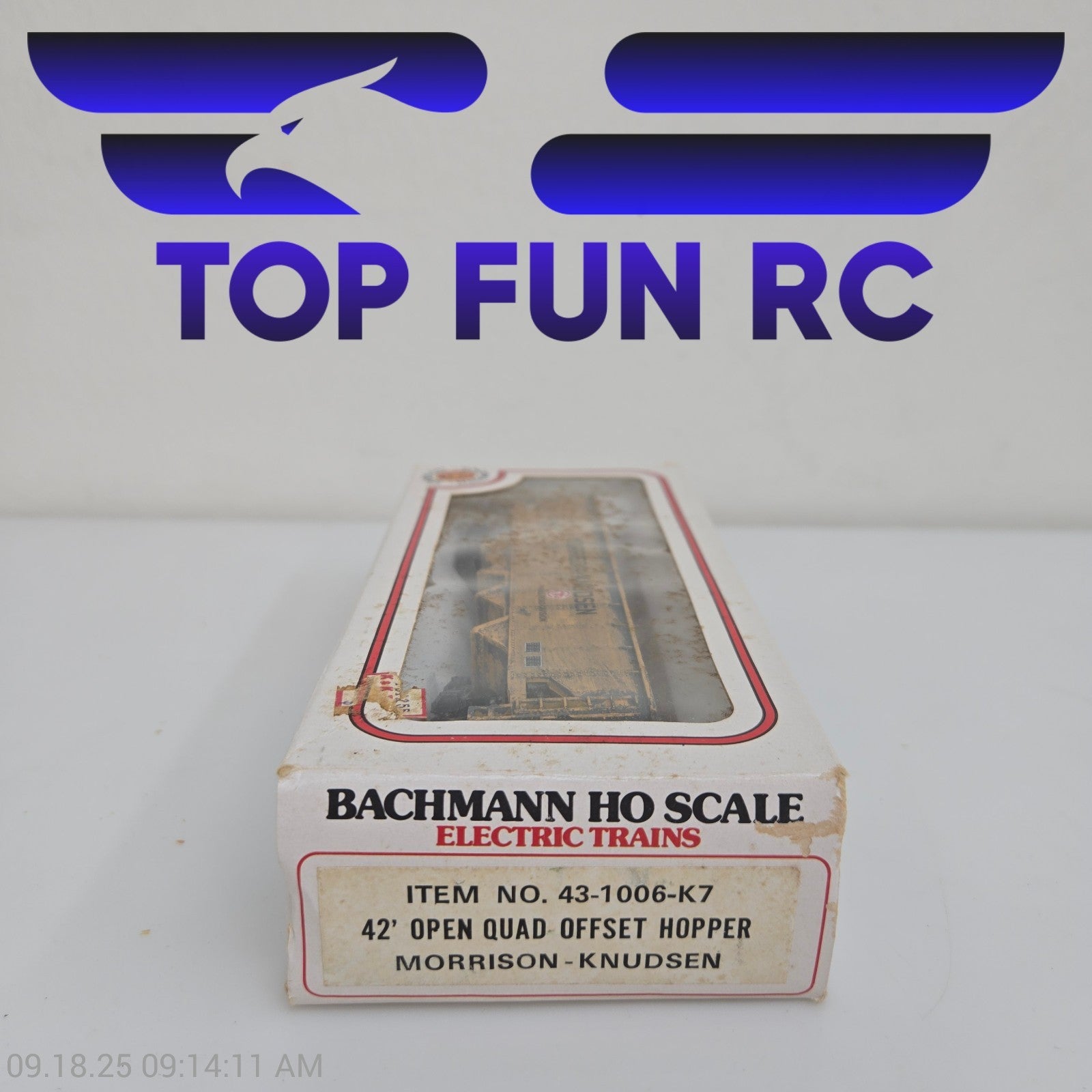 Bachmann HO Scale 43-1006-K7 42' Open Quad Offset Hopper Morrison-Knudsen
