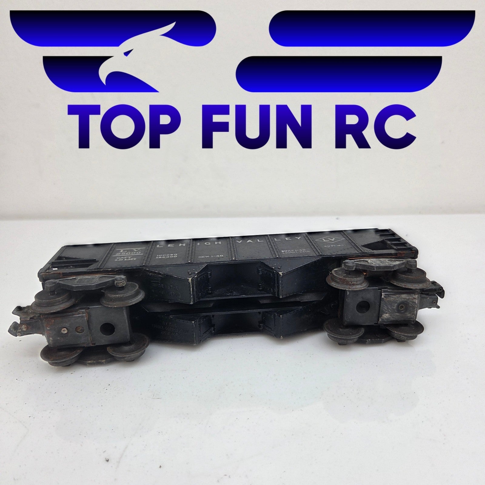 Lionel O-Gauge Lehigh Valley 25000 Black Gondola Car
