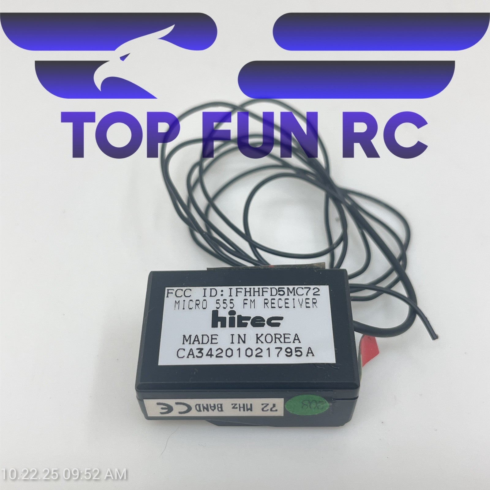 Hitec RCD8500 Micro 555 Dual Conversion Ultra Narrow Band For RC Airplanes