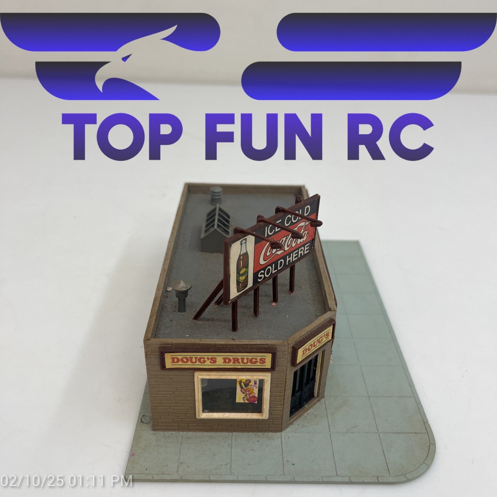 Tyco HO-Gauge Pola Drug Store & Coca-Cola Sign Kit