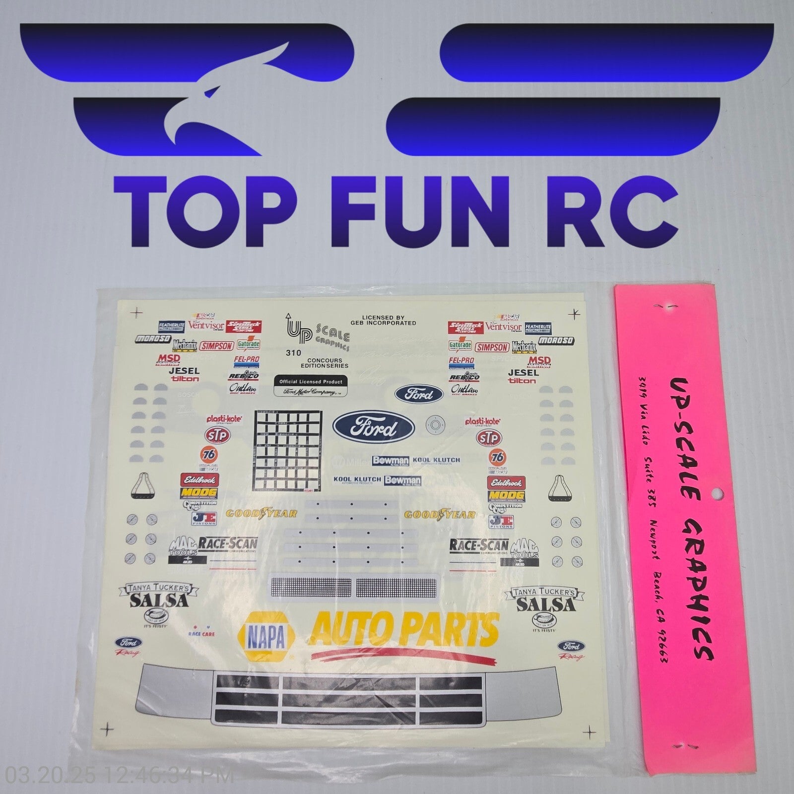 Upscale Graphics #310 Concours Edition Series Ford Stock Car 1/10 Scale