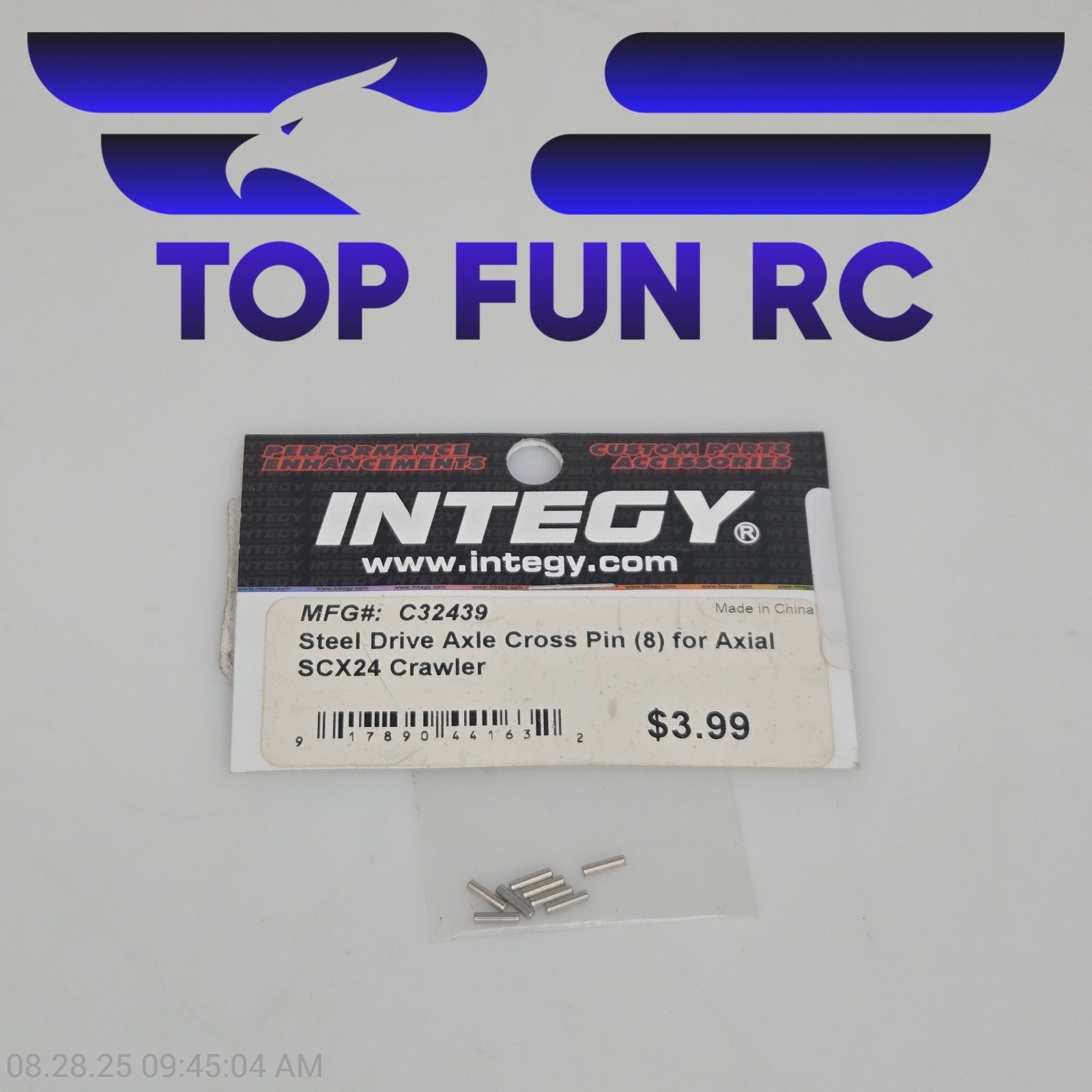 Integy C32439 Steel Drive Axle Cross Pin (8) For Axial SCX24 Crawler