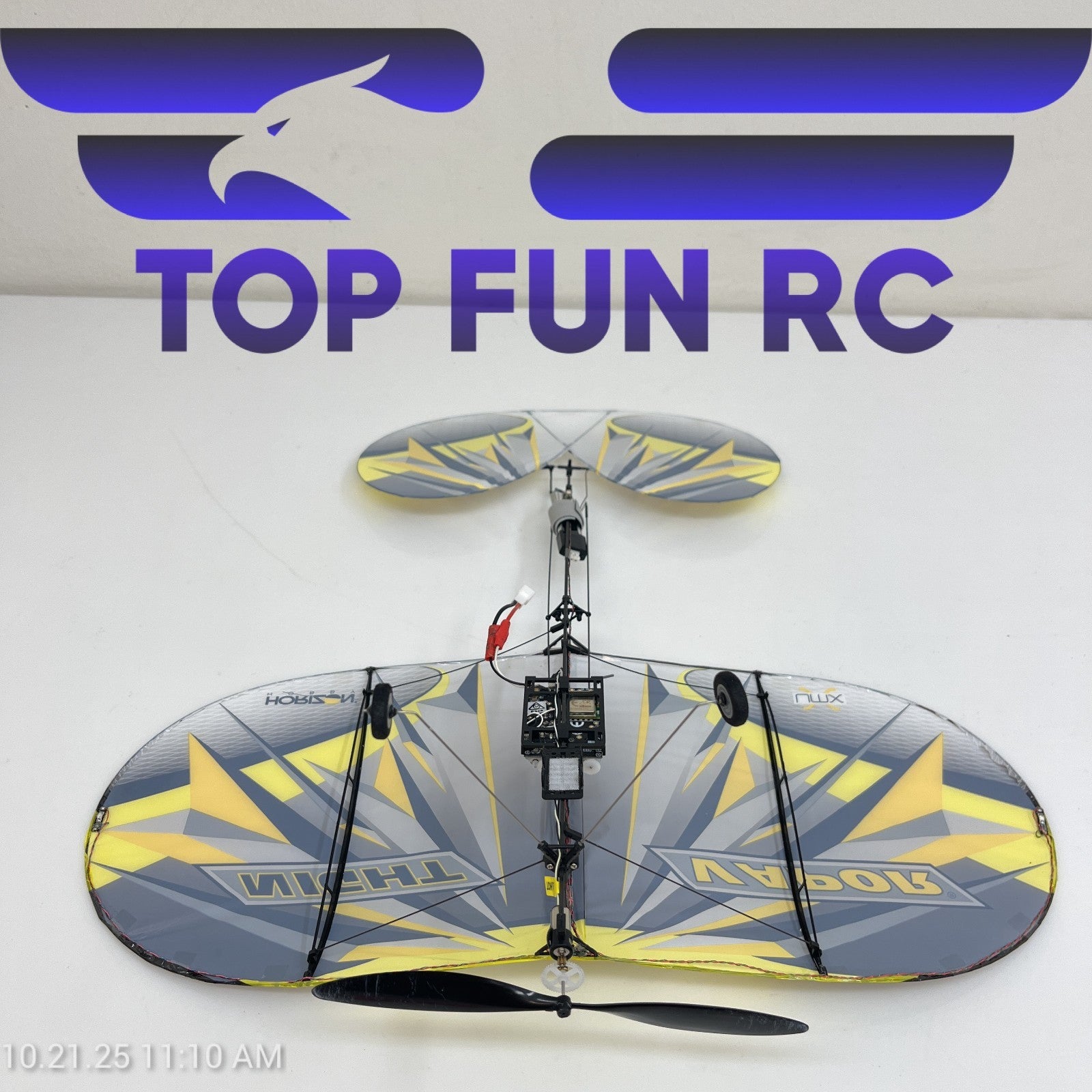 E-Flite UMX Night Vapor Ultra-Micro Slow Flyer Missing Tail Rudder