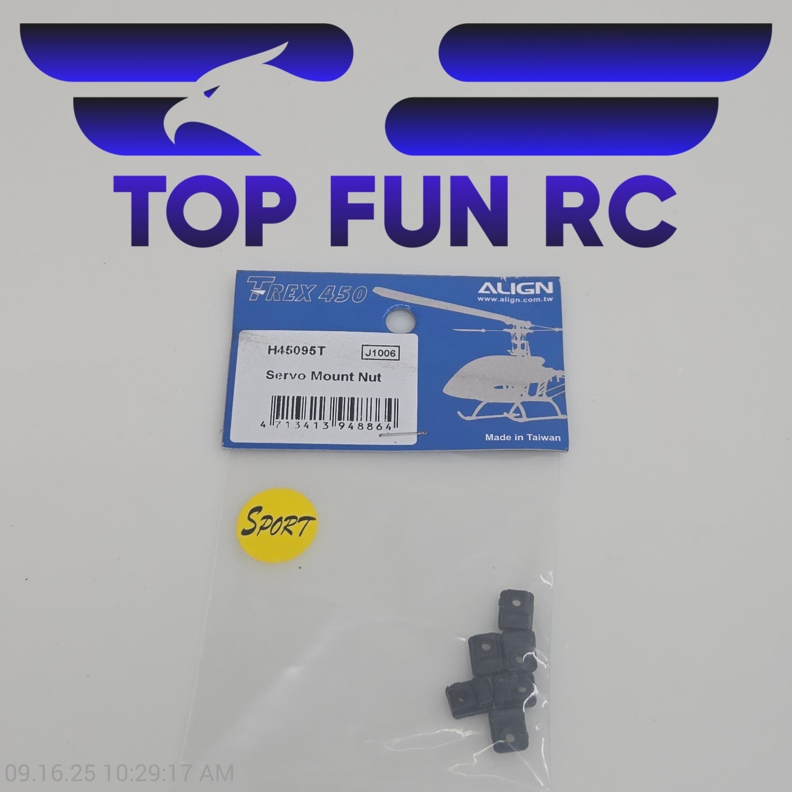 Align H45095T Servo Mount Nut For TREX 450