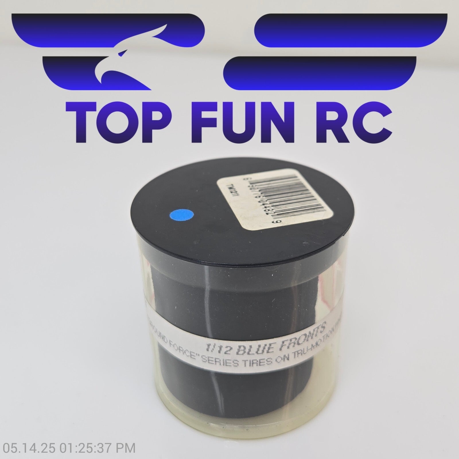 TRC Trinity 1/12 On-Road Front Blue Foam Tires TM1211