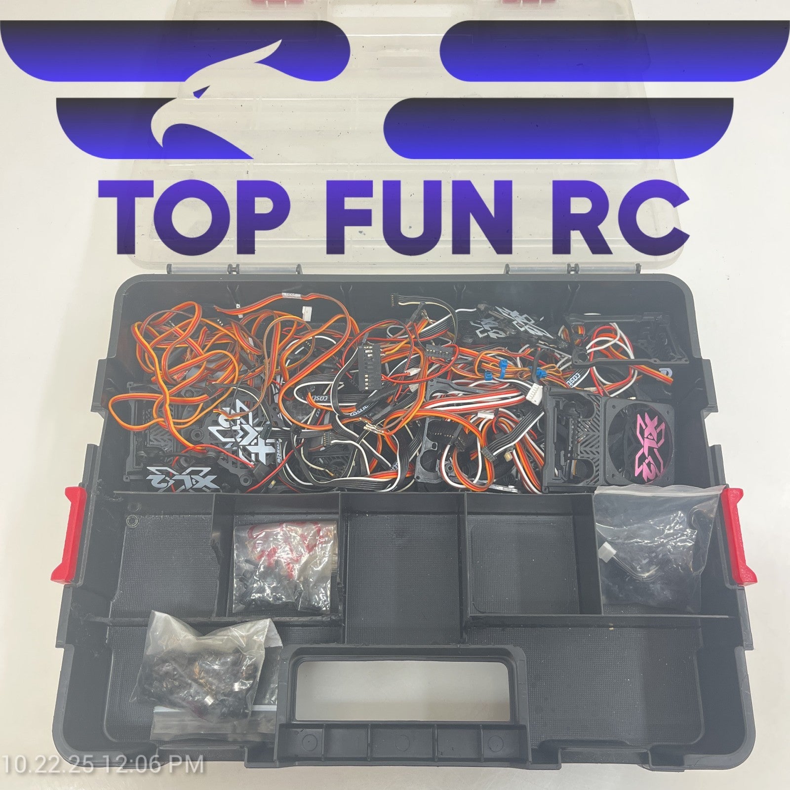 RC Assorted Wiring & Plugs Castle ESC Covers, ESC Wiring Misc. w/ Plastic Case