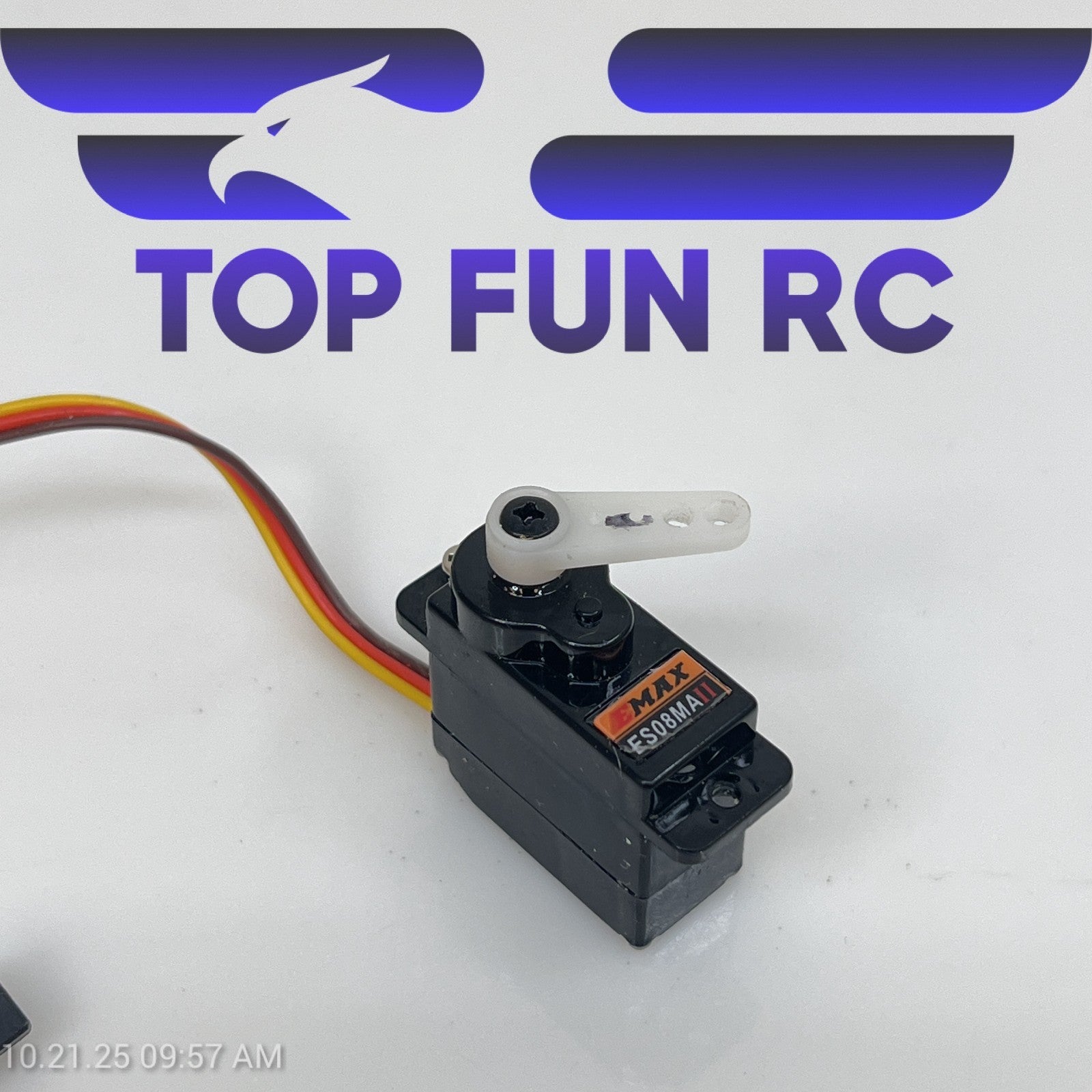 EMAX Servo RC Steering ES08MAII 12g Mini Metal Gear Analog Black