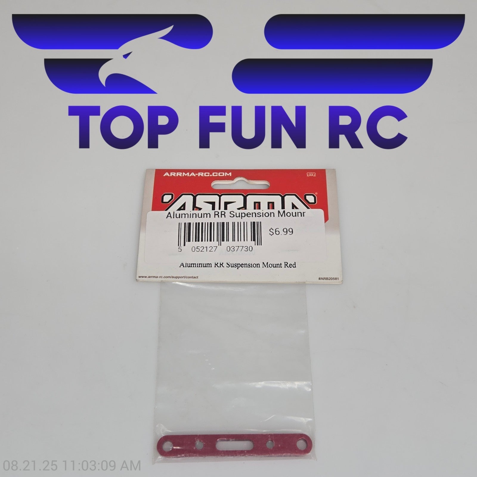 Arrma Aluminum RR Suspension Mount Red