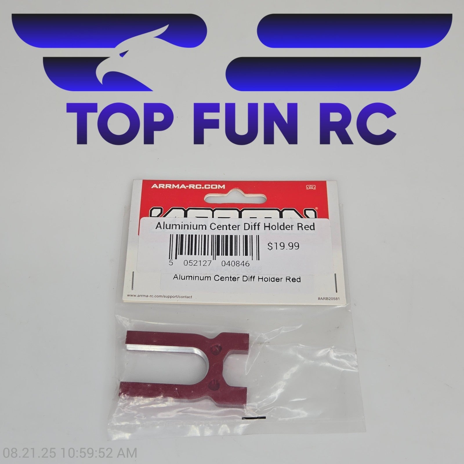 Arrma Aluminum Center Differential Holder Red