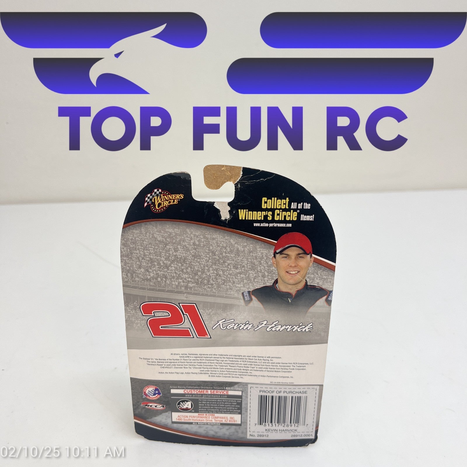 Winners Circle Kevin Harvick #21 Hershey's Kisses Diecast