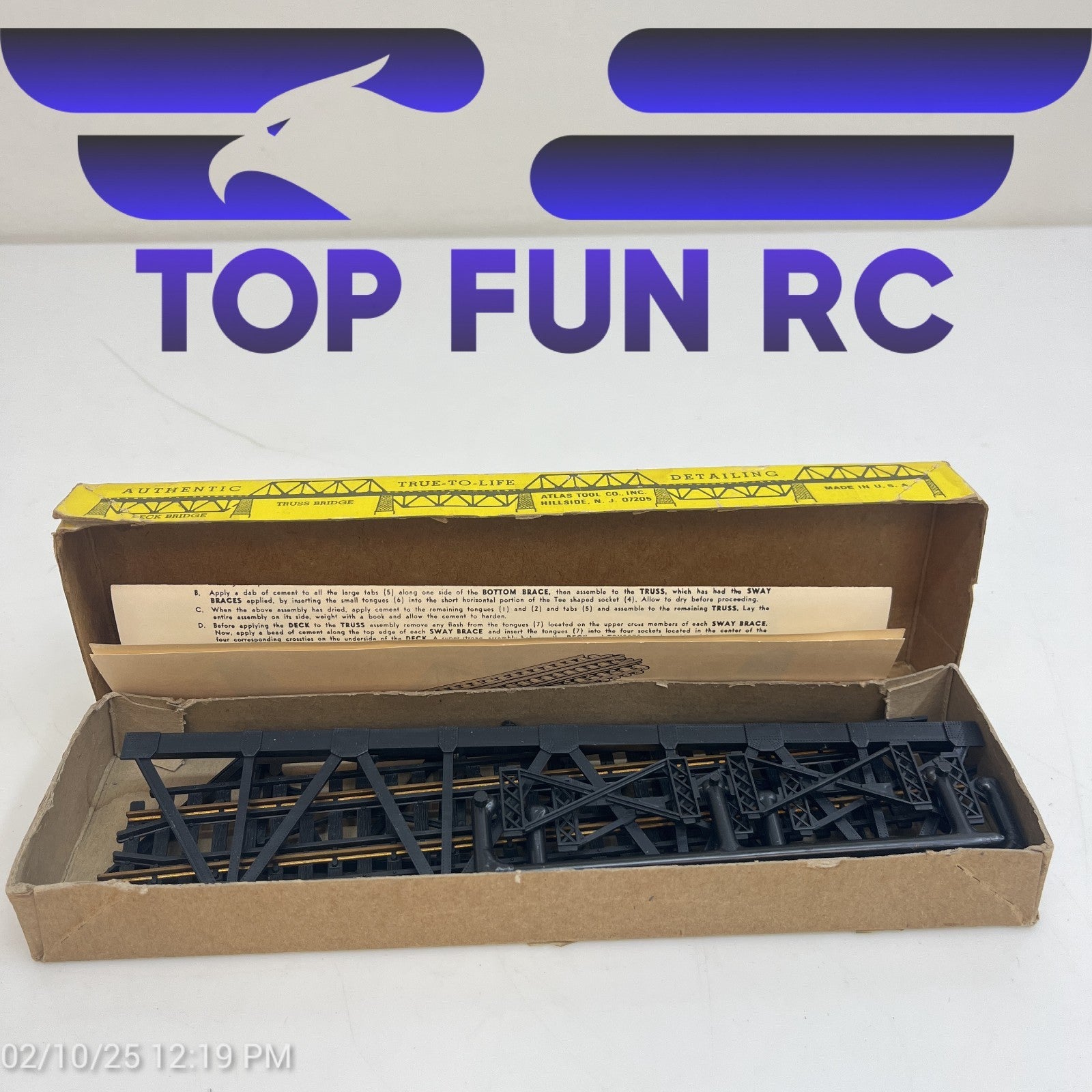 Atlas HO-Gauge #84 Deck Bridge Kit