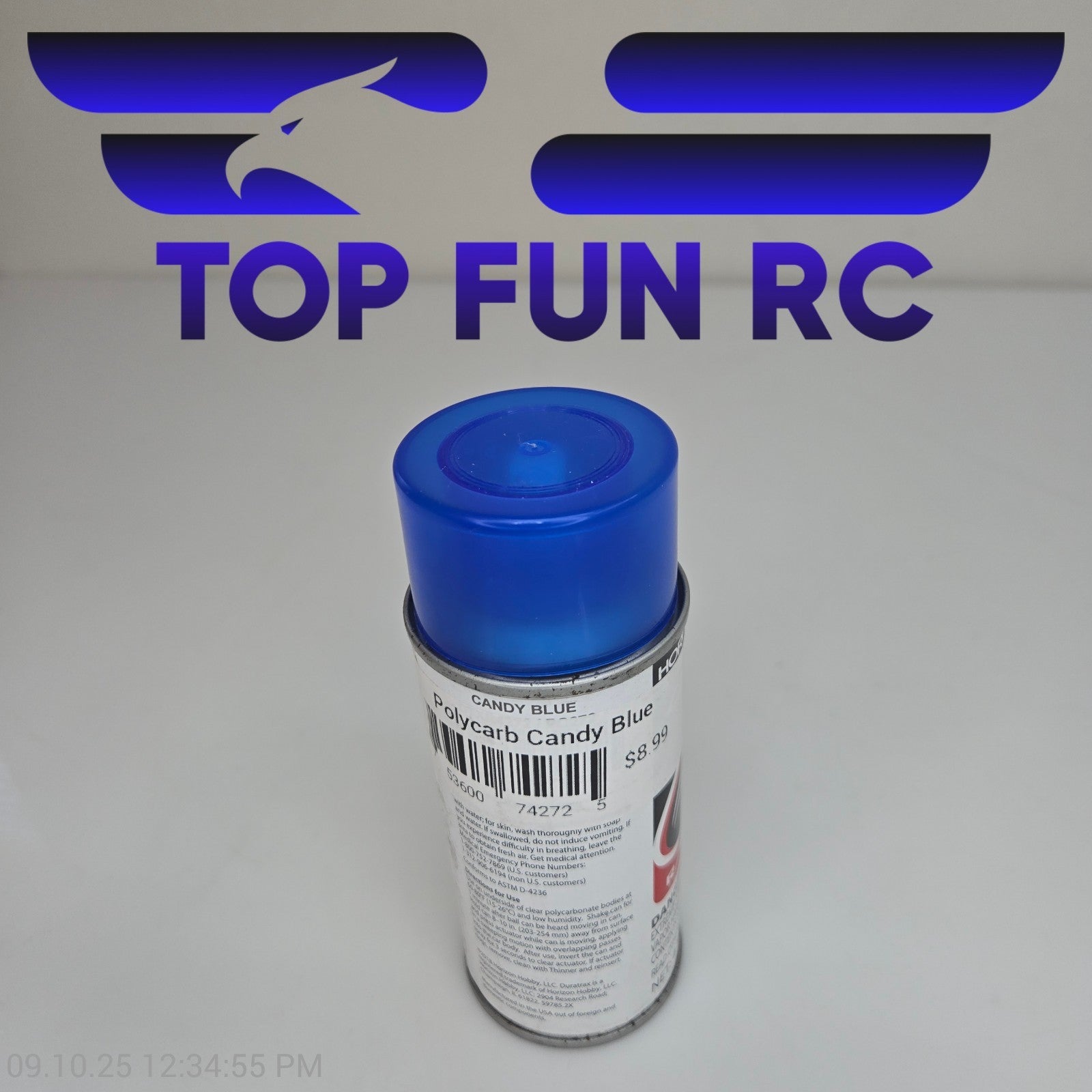 Duratrax DTXR4272 Candy Blue Lexan Spray Paint