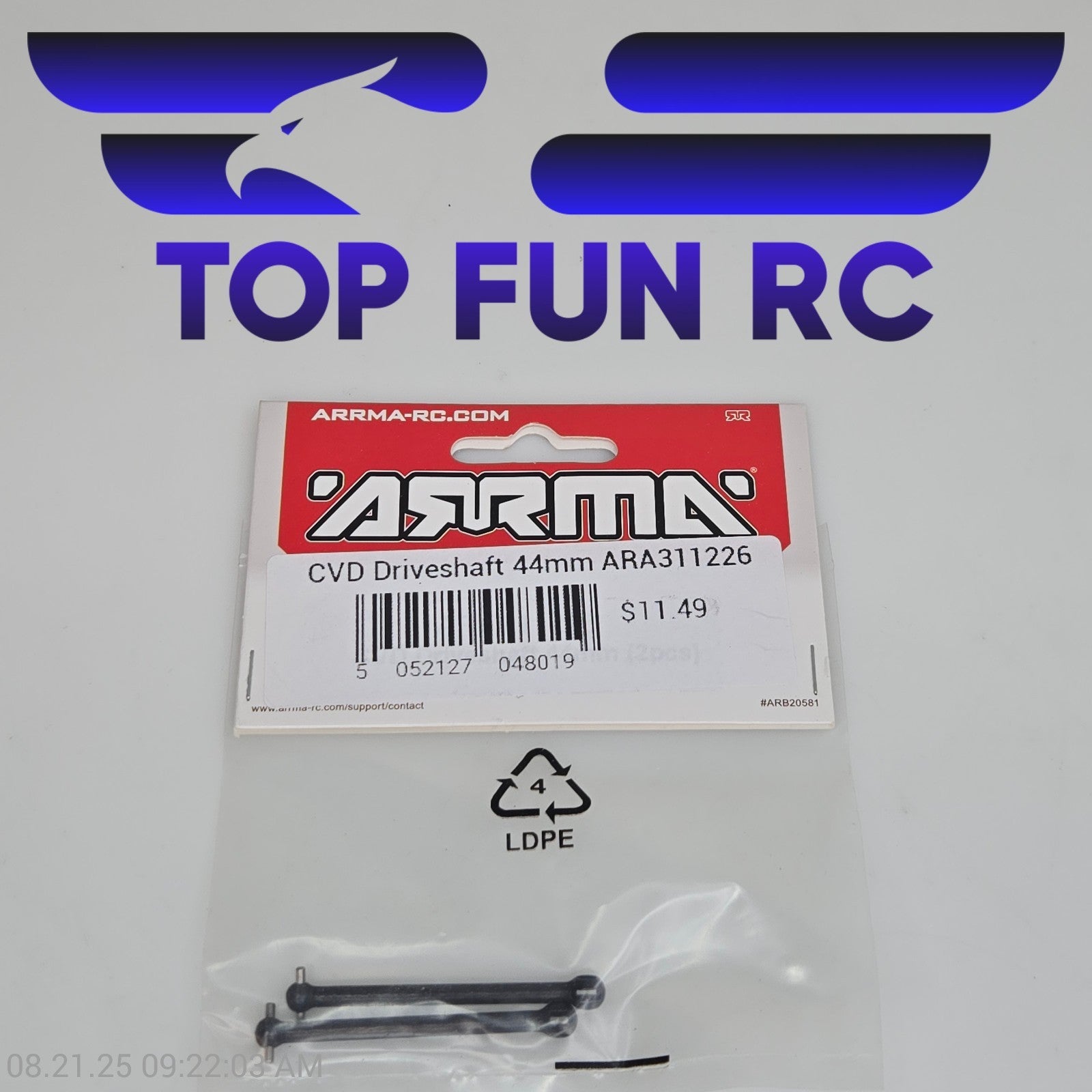 Arrma ARA311226 CVD Driveshaft 44mm