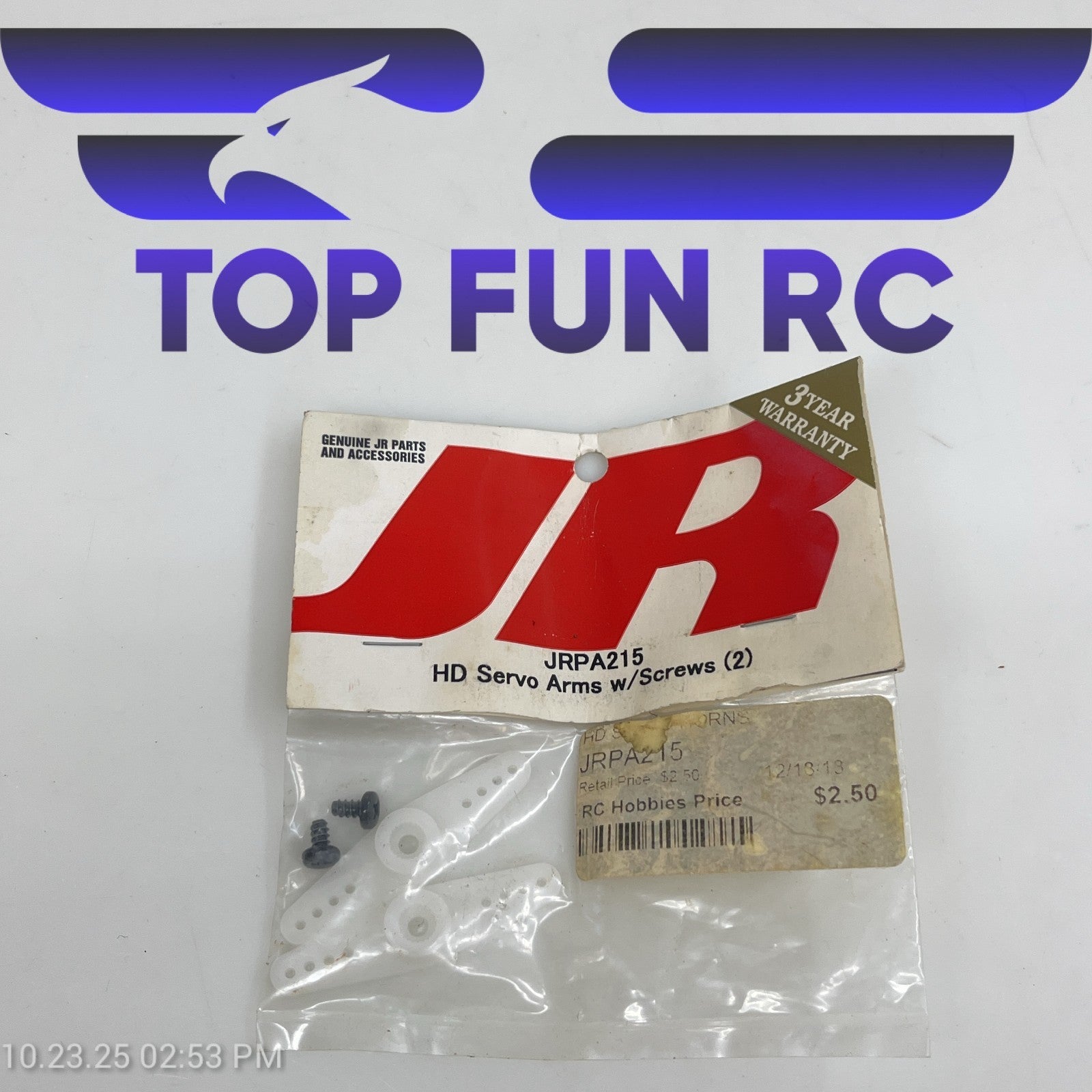 JR JRPA215 HD Servo Arms w/ Screws (2)
