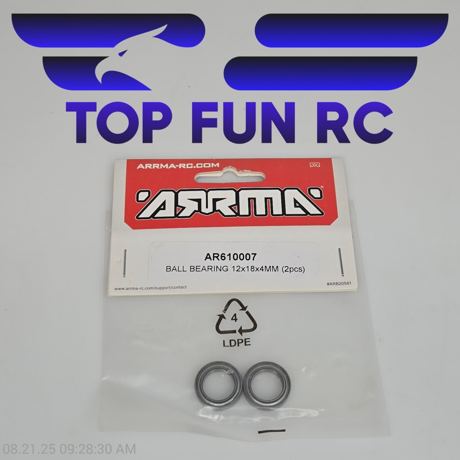 Arrma AR610007 Ball Bearing 12x18x4mm (2pcs)