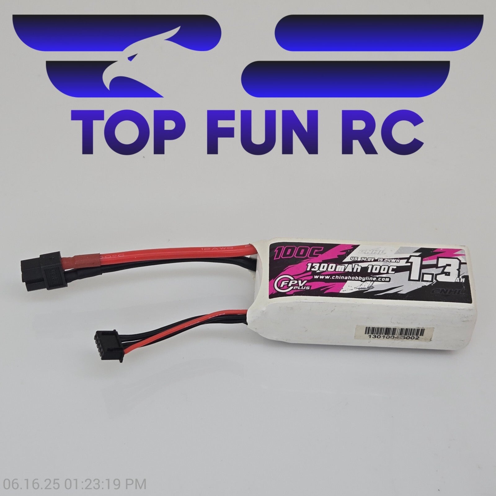 CNHL 1300MAH 4S 14.8V 100C Lipo Battery All Cells Balanced
