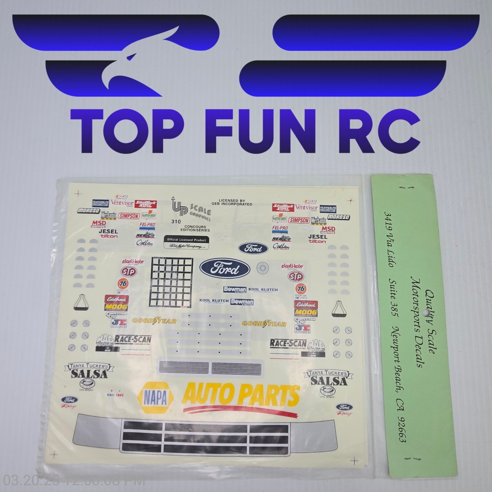 Upscale Graphics #310 Concours Edition Series Ford Stock Car 1/10 Scale