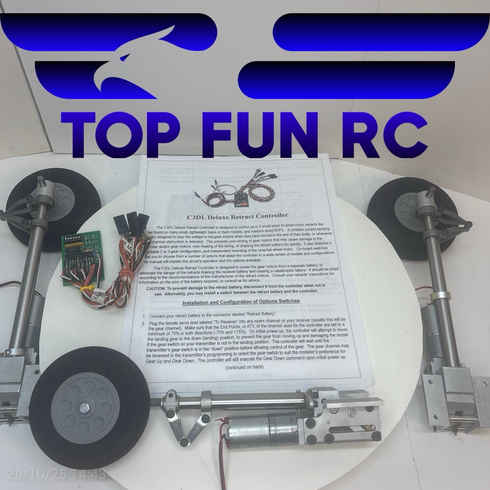 Century Jet Models Tri-Gear Electric Main & Nose Retracts