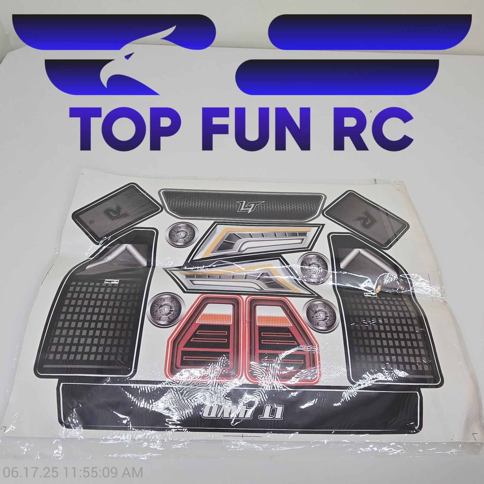 Losi Rovan LT Body Decal Kit-Lights/Vents/Tail Lights
