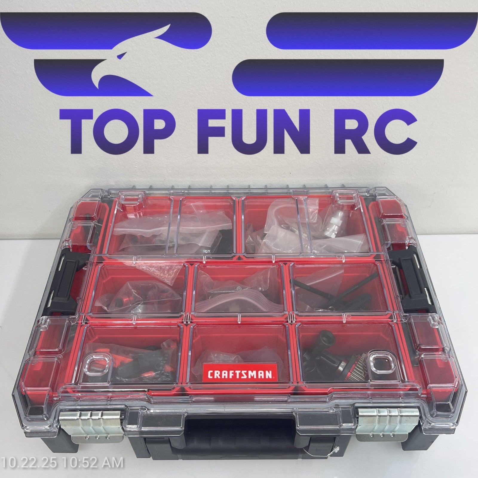 RC Assorted Parts Driveshaft, A-Arm Mounts, Axle Hub Nuts, Various Hardware