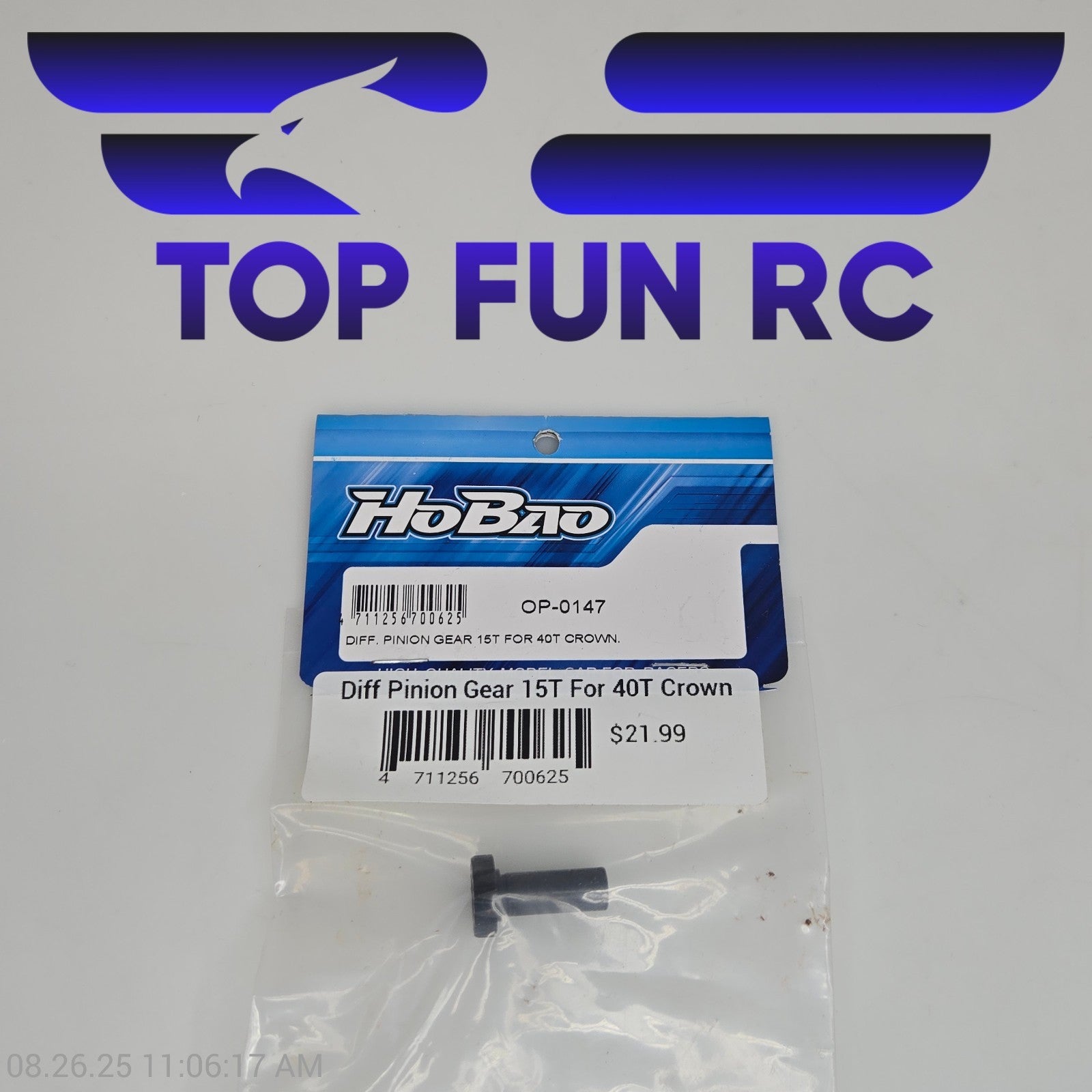 HoBao OP-0147 Differential Pinion Gear 15T For 40T Crown