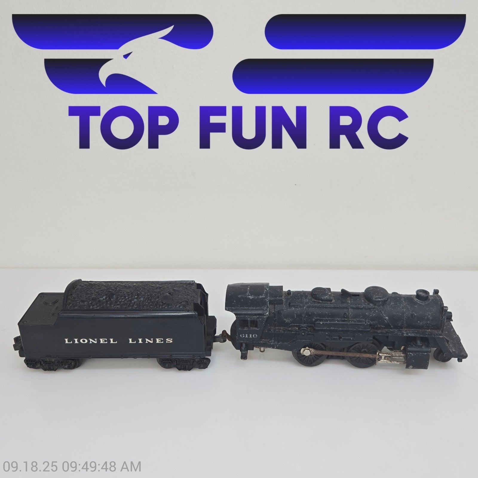 Lionel O27-Gauge 6110 Steam Engine w/ Coal Tender 6001T