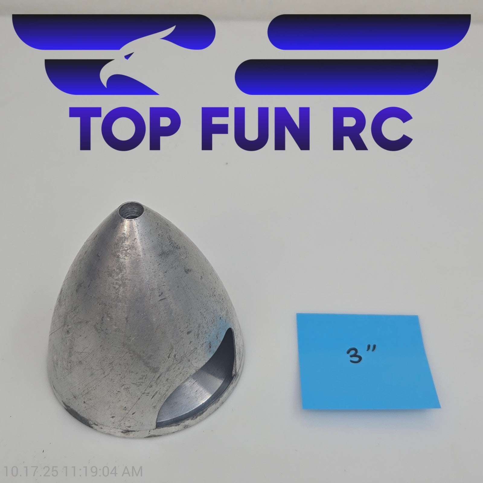 RC Spinner Aluminum 2-Blade 3 Inch For Model Airplanes