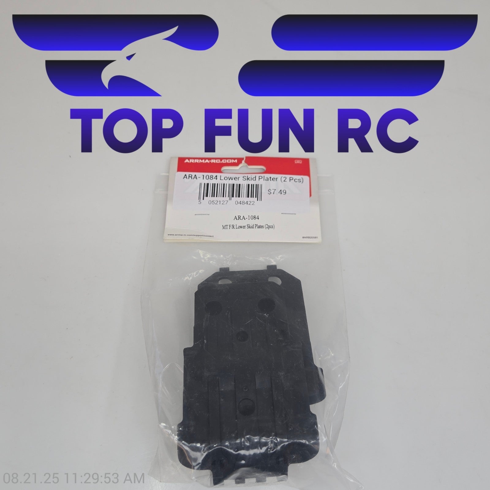 Arrma ARA1084 MT F/R Lower Skid Plates (2pcs)