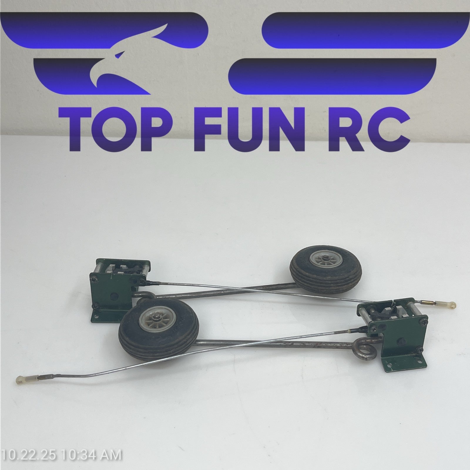 RC Mechanical Main Retracts 5/32 Struts w/ DuBro Wheels 2 1/4"