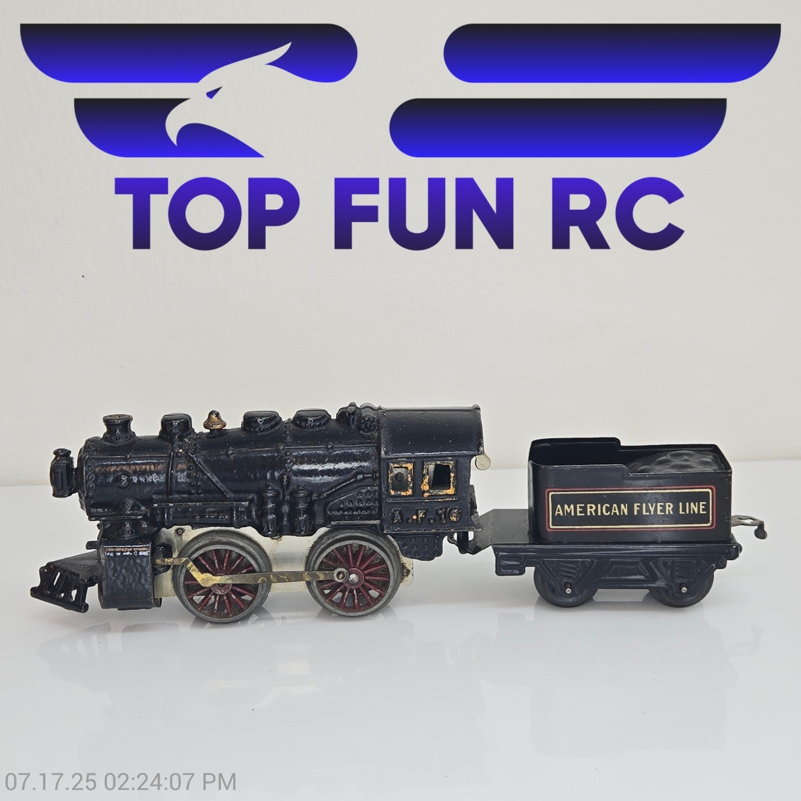 American Flyer O-Gauge 16 Locomotive & Tender Set Pre-War Tin