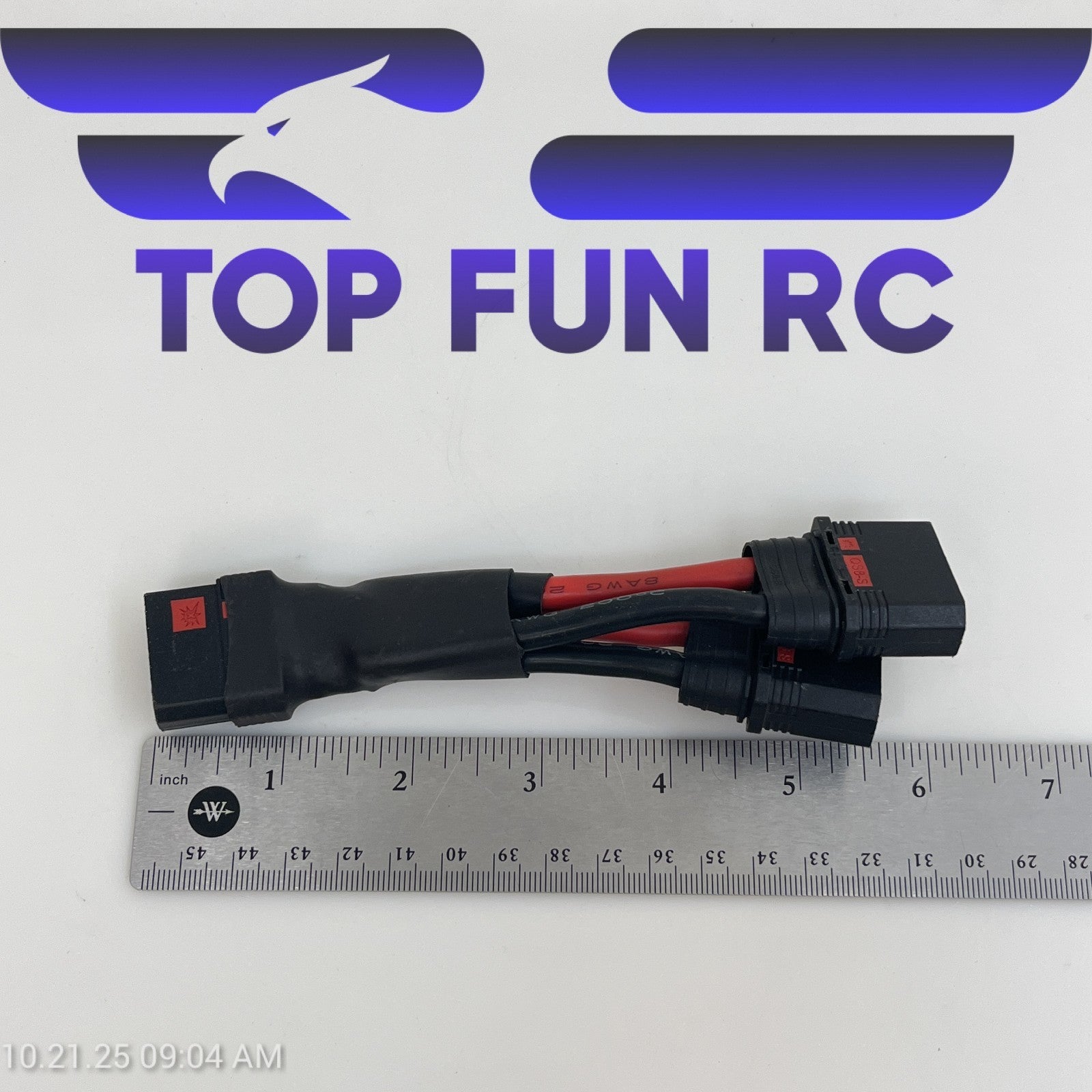 BackBay RC QS8-S Parallel Adapter 10CM 8AWG Wire Double Capacity