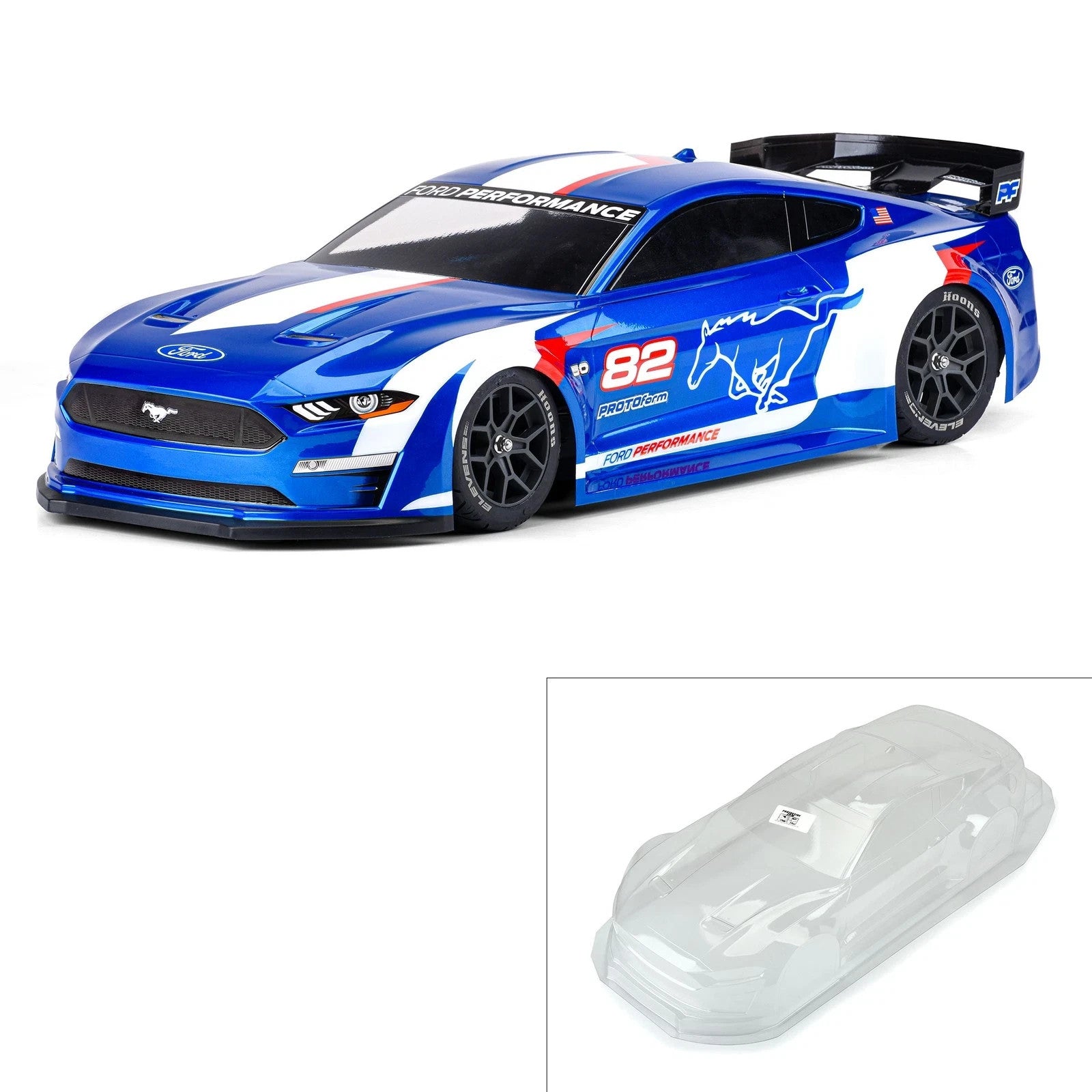 Protoform #1582-00 2021 Ford Mustang GT Clear Body For Arrma Vendetta