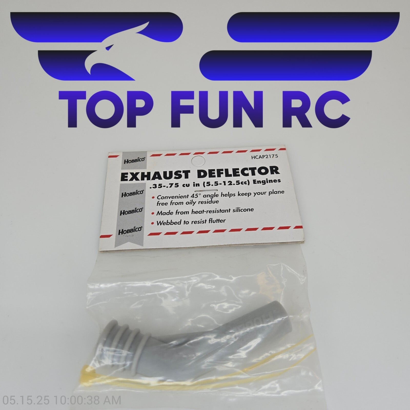 Hobbico RC HCAP2175 Exhaust Deflector .35-.75 Cubic Inch Engines