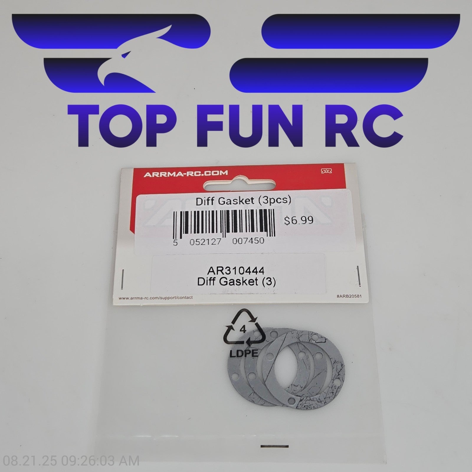 Arrma AR310444 Differential Gasket (3)