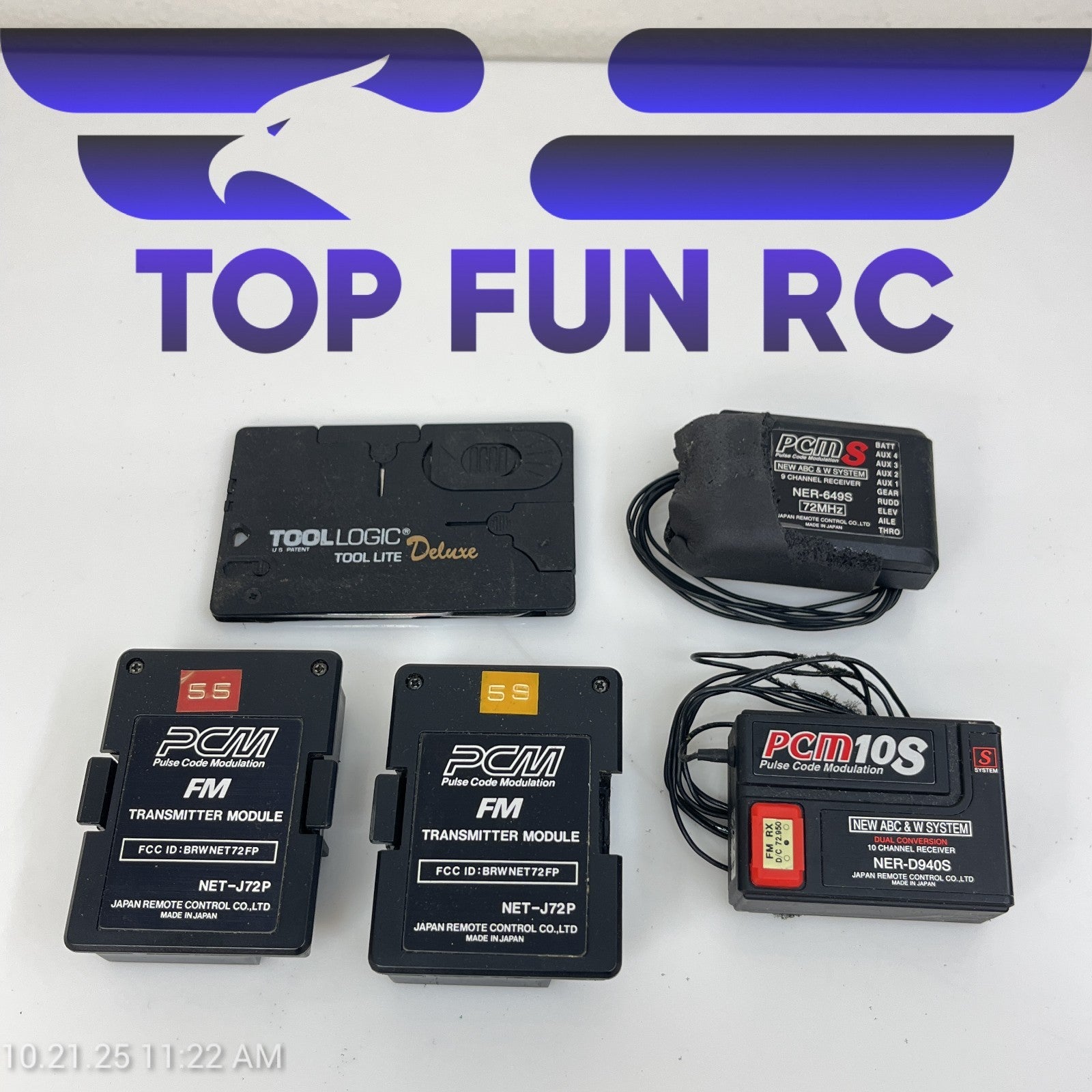 JR 10x Transmitter w/ Receivers Transmitter Modules Glow Plug Driver & More!