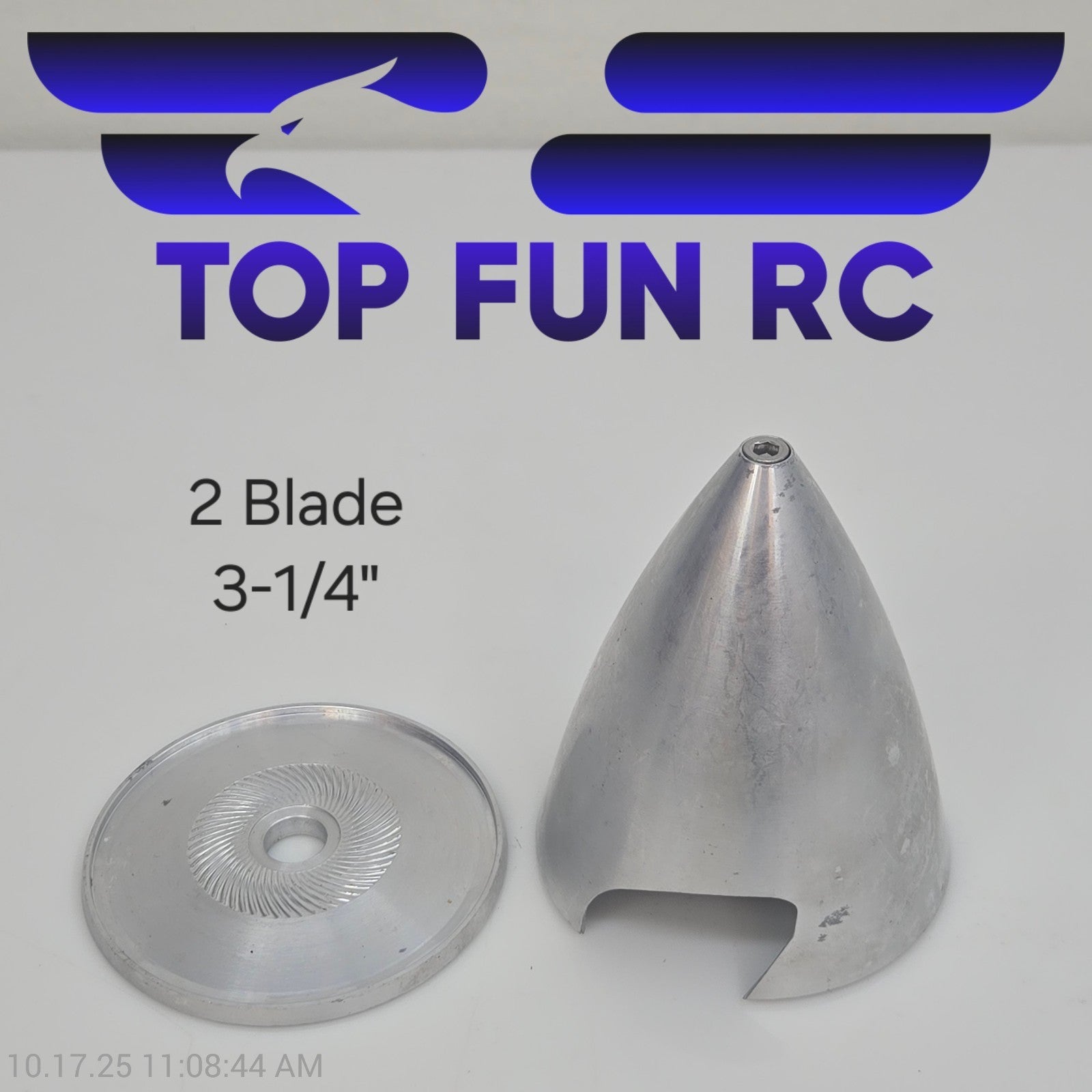 RC Aluminum Spinner 2 Blade 3 1/4" For Model Airplanes