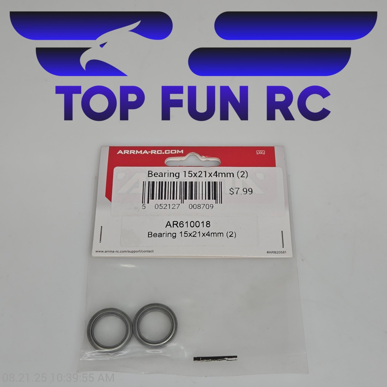 Arrma AR610018 Bearing 15x21x4mm (2)