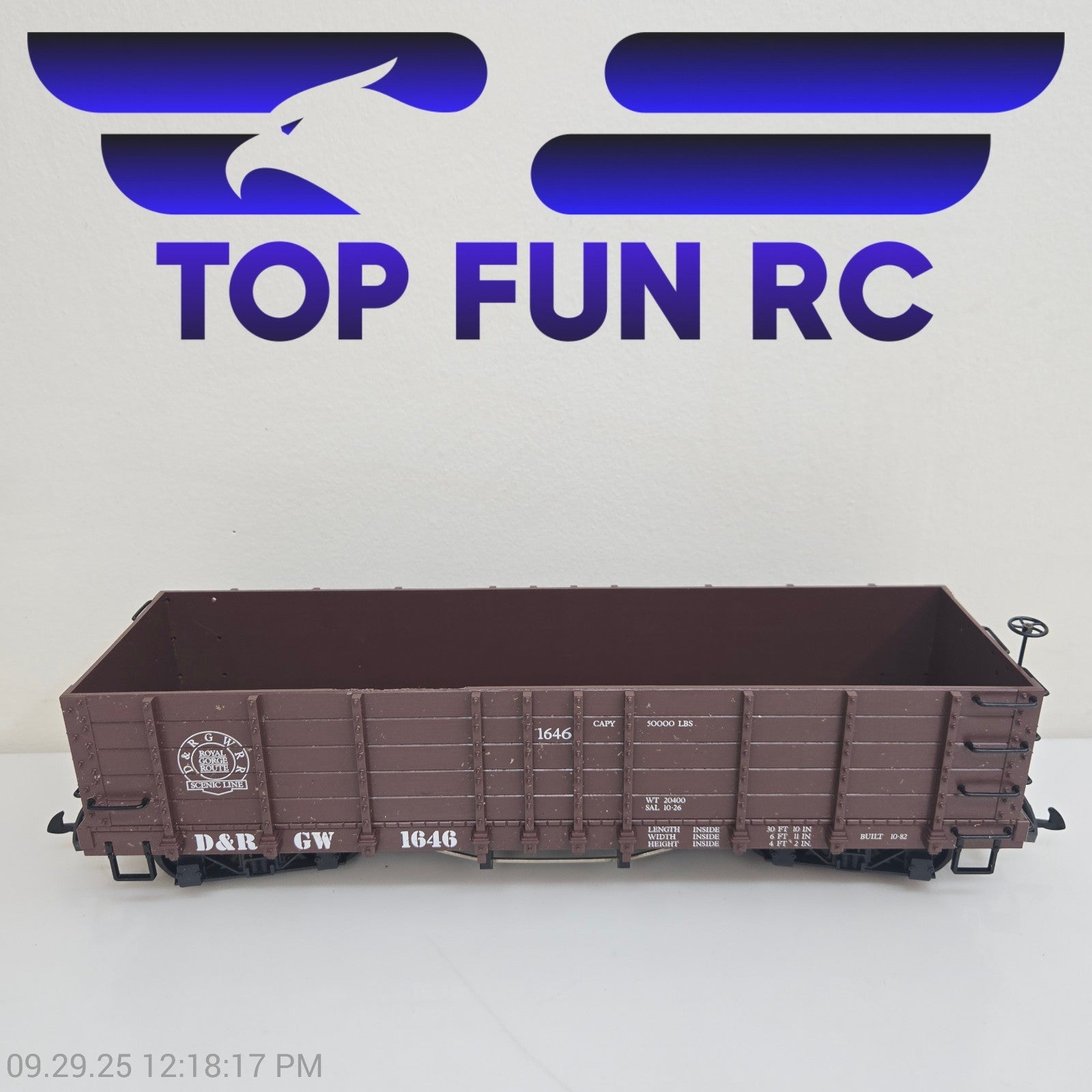 LGB G-Gauge 4073 D&RGW High Side Gondola